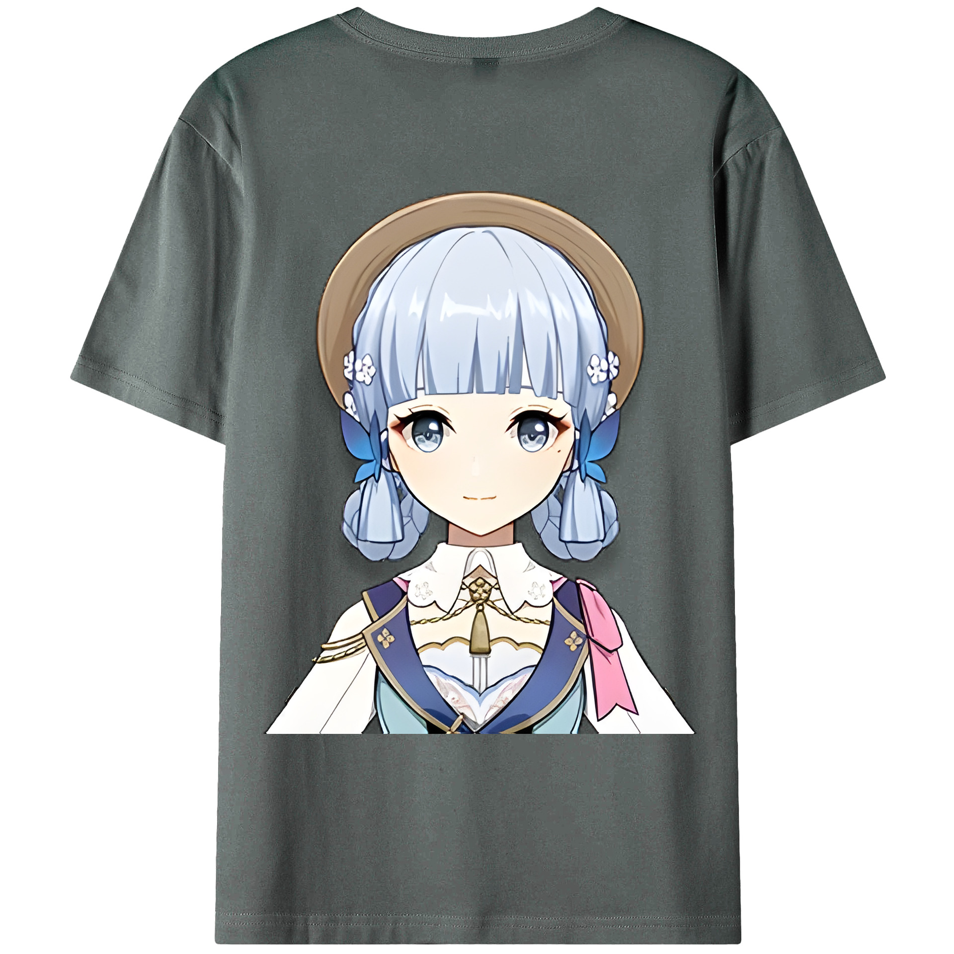 げんし神 神里綾華 神宮寺レン genshin Kamimiya Ren 綿100％ メンズ半袖Tシャツ（バックプリント） 通気性